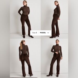 Madewell Vintage Brown Corduroy Flare Pants, size 31